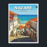 Carte Postale Portugal nazi<br><div class="desc">Nazaré, Portugal, est une ville côtière pittoresque connue pour ses impressionnantes falaises, ses plages dorées et ses vagues record. Située dans le centre-ouest du Portugal, Nazaré est depuis longtemps une destination appréciée des habitants et des touristes qui sont attirés par sa riche histoire maritime, sa culture de la pêche animée...</div>