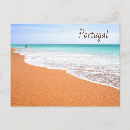 Carte Postale Portugal Plage Albufeira dans l'Algarve (Devant)