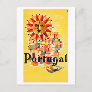 Carte Postale Portugal Poster vintage restauré