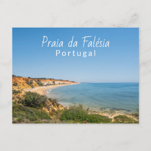 Carte Postale Portugal Praia da Falésia in Algarve Travel