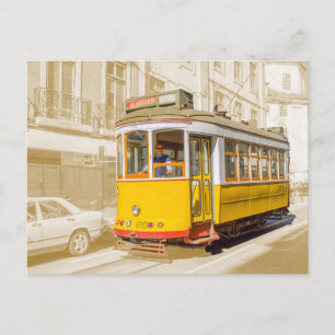 Carte Postale Portugal - tramway classique de Lisbonne