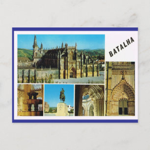 Carte Postale Portugal vintage Batalha, palais impérial