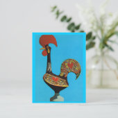 Carte Postale Portugal vintage, Cockerel de Barcelos (Debout devant)