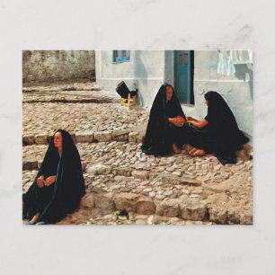 Carte Postale Portugal vintage, Nazare, épouses de pêcheurs