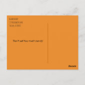 Carte Postale Pos photo Modèle de Halloween Scarecrow Sepia (Dos)