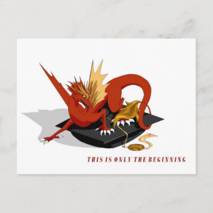 Carte Postale Poscard de fin d'études pour le dragon royal