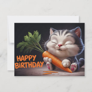 Carte Postale Poscards Happy Birthday Petit Chat 11