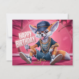 Carte Postale Poscards Happy Birthday Renard 03
