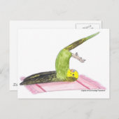 Carte Postale Pose de pression à la perruque de yoga (Devant / Derrière)