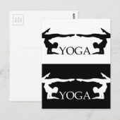 Carte Postale Pose de yoga - Niveau avancé (Devant / Derrière)