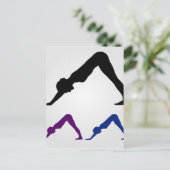 Carte Postale pose de yoga pour chien (Debout devant)