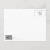 Carte Postale Pose du bécasseau (Dos)