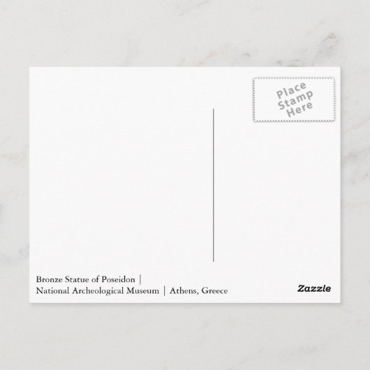 Carte postale Poseidon (Dos)