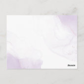 Carte Postale Poser Des Fleurs Violettes Dans Mason Jar Mariage  (Dos)