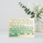 Carte Postale Poser, mais pas détruire Bible Verse (Debout devant)