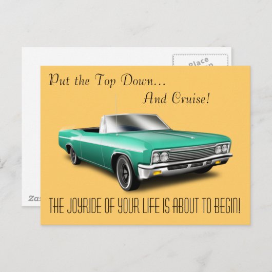 Carte Postale Posez le haut vers le bas... (Devant / Derrière)