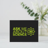 Carte Postale Posez-moi des questions sur la science (Debout devant)