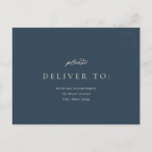 Carte Postale Posh Border Wedding RSVP Réponse Card (Dos)