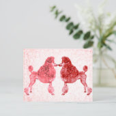 Carte Postale Posh Poodle Love Valentine's (Debout devant)