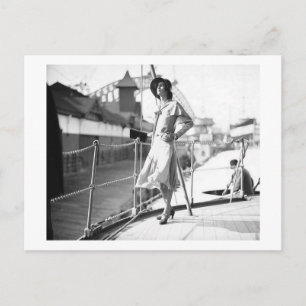 Carte Postale Posing 1930 Mode Vintage