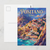 Carte Postale Positano Italie (Devant / Derrière)