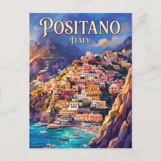 Carte Postale Positano Italie (Devant)