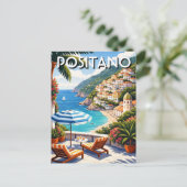Carte Postale Positano Italie (Debout devant)