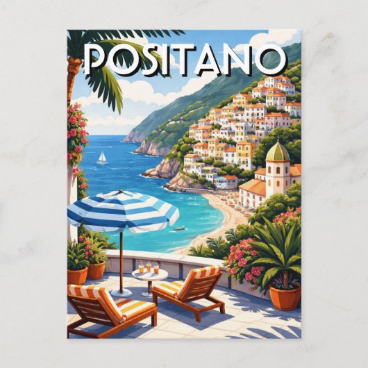 Carte Postale Positano Italie (Devant)