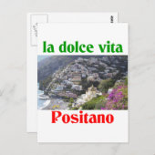 Carte Postale Positano Italie (Devant / Derrière)