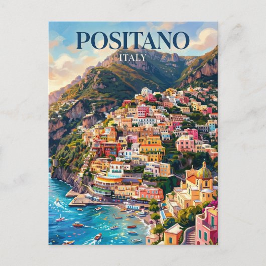 Carte Postale Positano Italie (Devant)