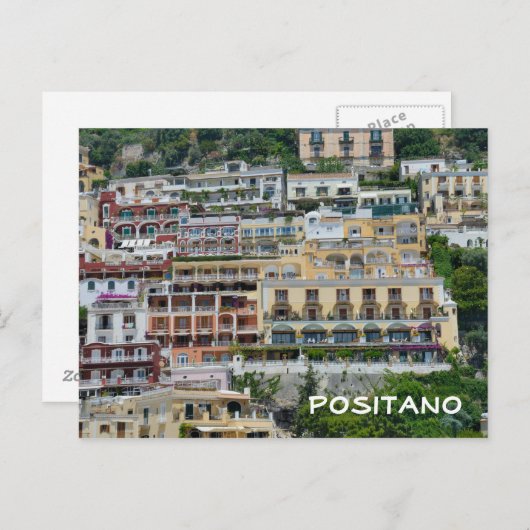 Carte Postale Positano, Italie (Devant / Derrière)