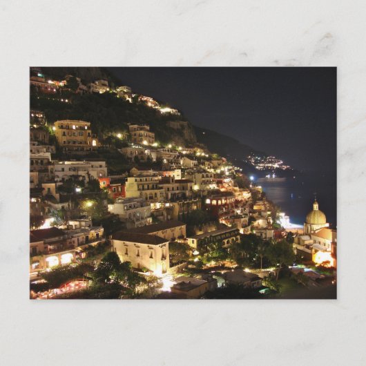 Carte Postale Positano la nuit (Devant)