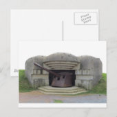 Carte Postale Position Allemande Sur La Plage Normande (Devant / Derrière)