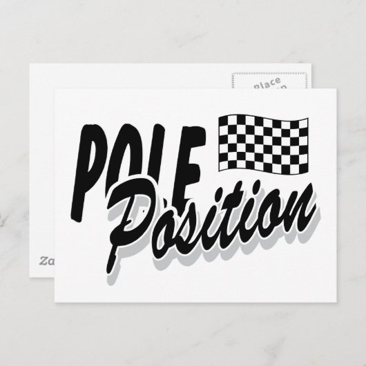 Carte Postale Position du pôle (Devant / Derrière)