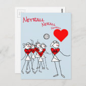Carte Postale Positions du joueur Aimer Netball GS Clipart Post (Devant / Derrière)
