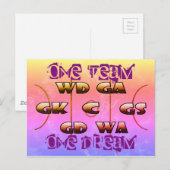 Carte Postale Positions Netball Slogan Inspirationnel (Devant / Derrière)