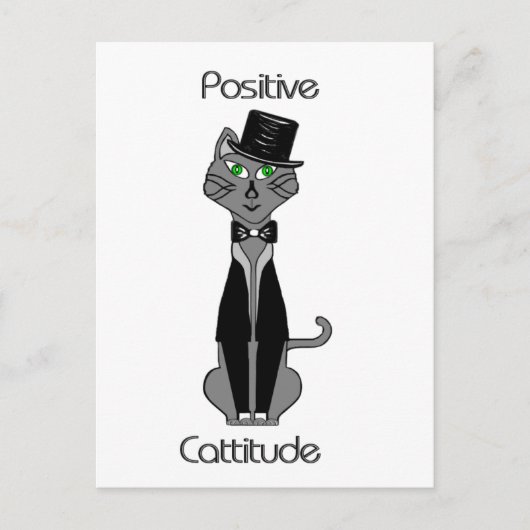 Carte Postale Positive attitude (Devant)