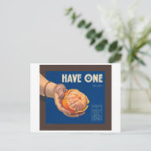 Carte Postale Posséder un Étiquette Vintage Crate (Debout devant)