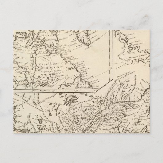 Carte Postale Possessions britanniques en Amérique du Nord (Devant)