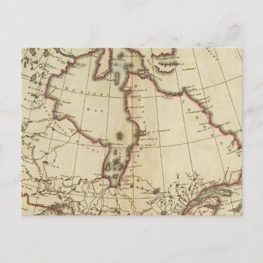 Carte Postale Possessions britanniques en Amérique du Nord (Devant)