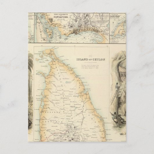 Carte Postale Possessions britanniques en mer d'Inde (Devant)