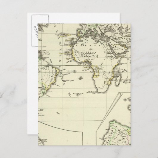 Carte Postale Possessions des Espagnols (Devant / Derrière)