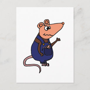 Carte Postale Possum à cou rouge amusant dans les couloirs