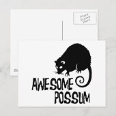 Carte Postale Possum génial (Devant / Derrière)