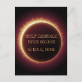 Carte Postale Post Card-Eclipse 2024 (Devant)