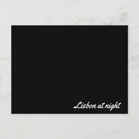Carte Postale Post card Lisbon at night (Devant)