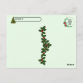 Carte Postale Post-croisement - Annie le chat et l'elfe de Noël (Dos)