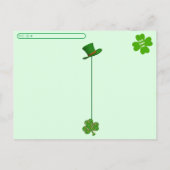 Carte Postale Post-croisement - Bandit La Saint-Patrick du chat (Dos)