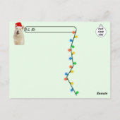 Carte Postale Post-croisement - Crystal's Naughty List Noël (Dos)