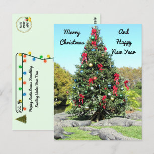 Carte Postale Post-croisement - Florida Gator Christmas Tree